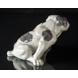 Engelsk bulldog, 23x38cm, Royal Copenhagen figur nr. 801 (Signeret Knud Kyhn 1907)