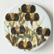Faience butter board with plant motif by Ivan Weiss, Royal Copenhagen No. 962-1665