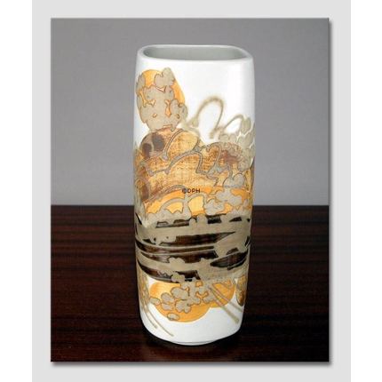 Faience Siena vase by Ellen Malmer, Royal Copenhagen No. 962-3763