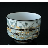 Faience bowl with plant motif by Ivan Weiss, Royal Copenhagen No. 963-3757