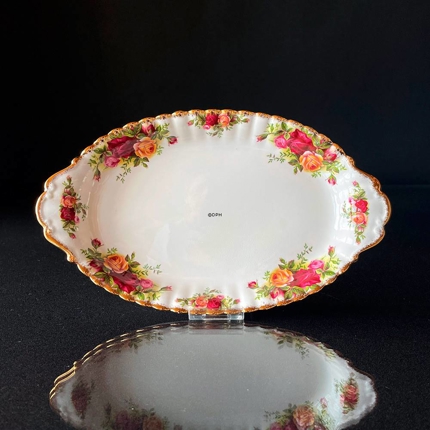 Royal Albert Old Country Roses oblong pickle dish , Length: 27 cm
