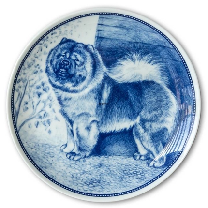 Ravn dog plate no. 95, Chow Chow