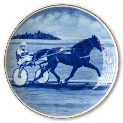 Ravn horse sports plate no. 3, Harness Racing - Gunnar Axelryd and Express Gaxe