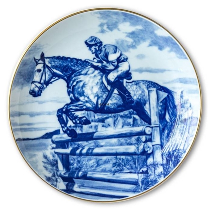 Ravn horse sports plate no. 4, Eventing -  Jan Jönsson riding Oliver Twist