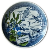 Ravn landskabsplatte nr. 13, Västmanland mistelten & blå anemone
