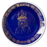 1977 Ravn koboltblå Sankta Lucia platte