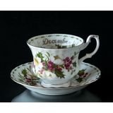 Royal Albert Monthly Cup with Flowers December Christmas Rose