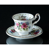 Royal Albert MINIATURE Monthly Cup with Flowers August Poppy