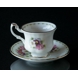 Royal Albert MINIATURE Monthly Cup with Flowers October Cosmos (cup Ø4.5cm, saucer Ø 7.3cm)