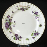 Royal Albert Monthly Plate with Flowers February Violets