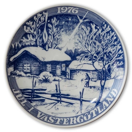 1976 Ravn Christmas in Västergötland plate