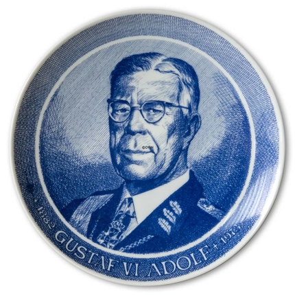 Ravn Swedish commemorative plate King Gustaf VI Adolf 1882-1973