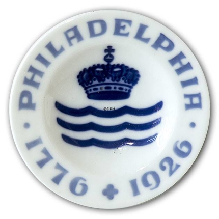 Royal Copenhagen Memorial Plate Philadelphia 1776-1926
