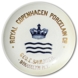 Royal Copenhagen Dealer plate/sign "Royal Copenhagen Porcelain Co. Brooklyn N.Y." -  Repaired