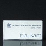 Royal Copenhagen Händlerschild "Blaukant"