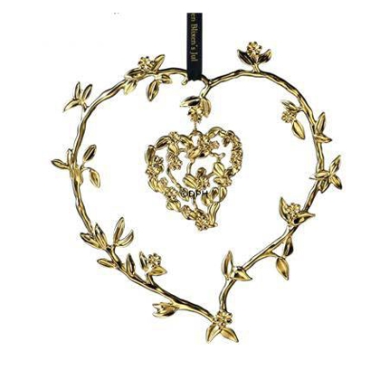 Karen Blixen's Jul, juleuro, hjerte, forgyldt