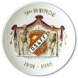 Royal Copenhagen Zierteller mit Wappen D.S & F.F. 9de April 1891-1916