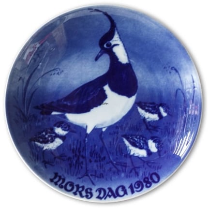 1980 Royal Heidelberg Mother's Day plate, Northern Lapwing with chicks