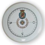 1978 Royal Copenhagen Compass plate, compass 1760
