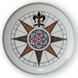 1980 Royal Copenhagen Kompassteller, Kompass von König Christian IV 1595
