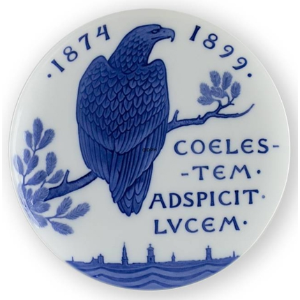 1874-1899 Royal Copenhagen Gedenkteller, COELESTEM ADSPICIT LVCEM