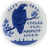 1874-1899 Royal Copenhagen Memorial plate, COELESTEM ADSPICIT LVCEM