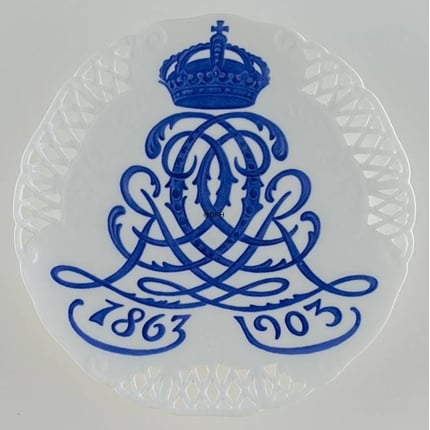 1903 Royal Copenhagen Gedenkteller 1863-1903