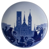 1904 Royal Copenhagen Memorial plate, Ribe Cathedral
