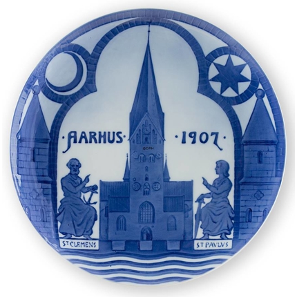 1907 Royal Copenhagen Memorial plate, Aarhus 1907