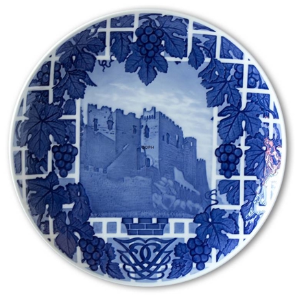 1911 Royal Copenhagen Memorial plate, The castle Lindos at Crete