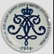 1914 Royal Copenhagen Mindeplatte, Alexandrine platte, HVER ER SIN GAVE LIG VÆRE SIG FATTIG ELLER RIG