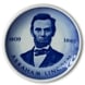 Royal Copenhagen Plakette Nr. 177, Abraham Lincoln, US-Präsidenten