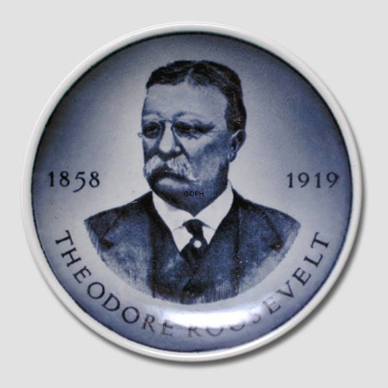 Royal Copenhagen Plakette Nr. 178, Theodore Roosevelt, US-Präsidenten