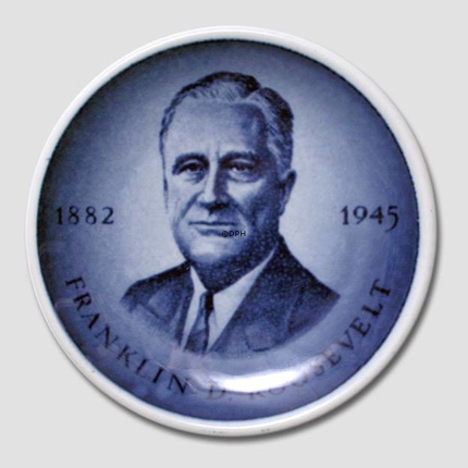 Royal Copenhagen Plakette Nr. 179, Franklin D. Roosevelt, US-Präsidenten