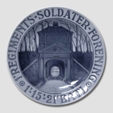 1920 Royal Copenhagen Mindeplatte, I REGIMENTS SOLDATER FORENING I. 15. 
21. BATL.