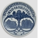 1820-1920 Royal Copenhagen Mindeplatte, Studenterforeningen, STUDENTER-FORENINGEN 1820 16 JULI 1920