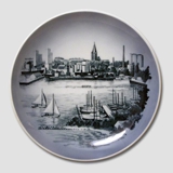 Royal Copenhagen Plate with Assens 450th Town Anniversary