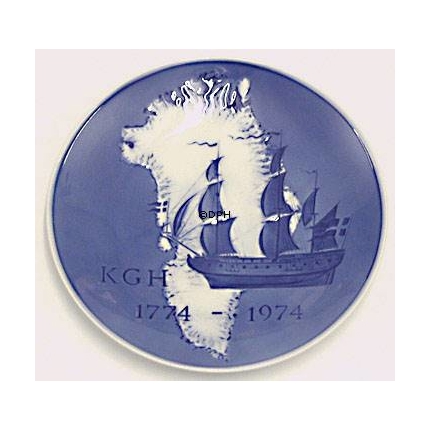 1774-1974 Royal Copenhagen Zweihundertjahrfeier Jubiläumsteller, Königlicher Grönländischer Handel