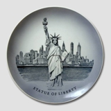 Royal Copenhagen Plate with the Statue of Liberty