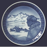 1879-1979 Royal Copenhagen Centenary Jubilee plate, Knud Rasmussen voyage in Greenland and Thule