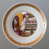 Hans Christian Andersen Fairytale plate, The Real Princess, Royal Copenhagen