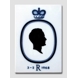 Royal Copenhagen Flise med silhuet af Prins Richard