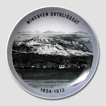 1924-1972 Royal Copenhagen Gedenkteller, Die Bergbaustadt Qutdligssat, Grönland