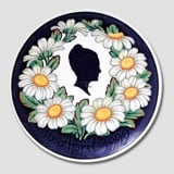 Royal Copenhagen Memorial plate, Queen Margrethe, April 16th april