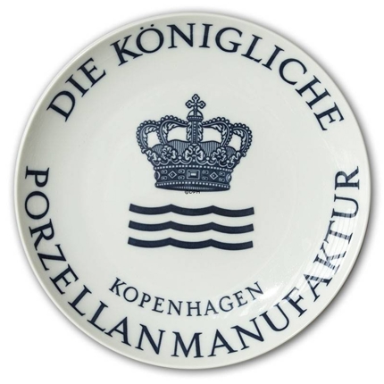 Royal Copenhagen Händlerteller "Die Königliche Porzellanmanufaktur Kopenhagen"