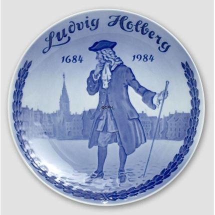 1684-1984 Royal Copenhagen Memorial plate, Ludvig Holberg,