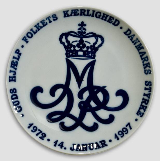Royal Copenhagen Platte Dronning Margrethes Monogram 1972-1997 | Nr. | Trading