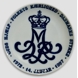 Royal Copenhagen Platte Dronning Margrethes Monogram 1972-1997