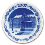 2007 Christmas plaquette,The Equestrian Statue in the Courtyard of Amalienborg, Royal Copenhagen