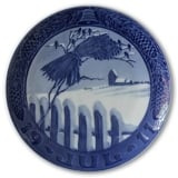 Wooden fence with sheaf of corn 1911, Royal Copenhagen Christmas plate